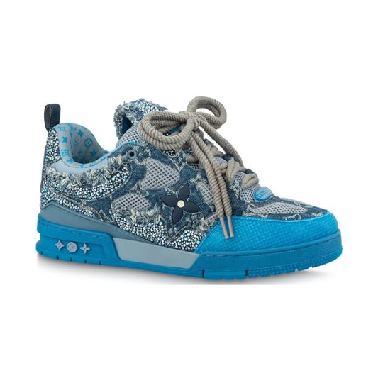 Luis Vitton Skate Blue Swarovski Monogram